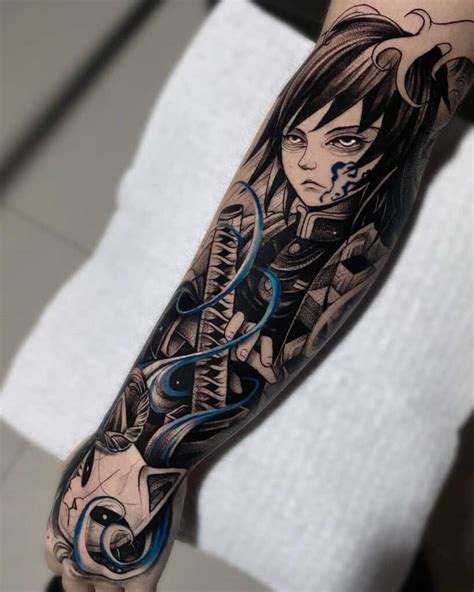 anime forearm tattoo ideas